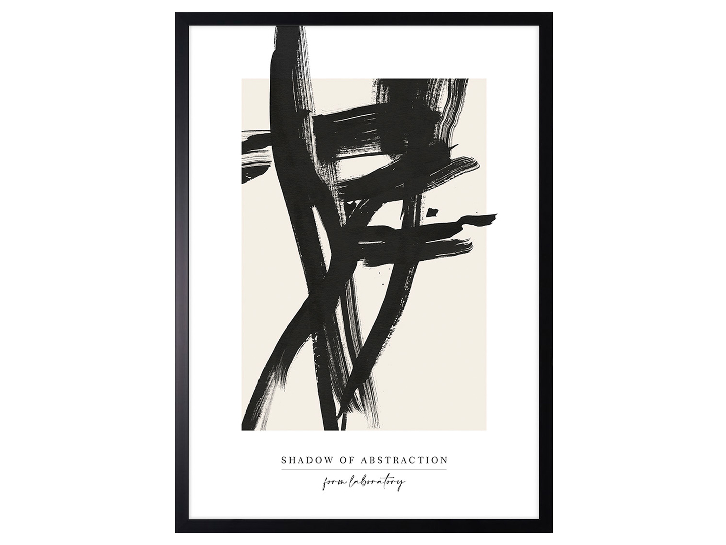 Obraz w ramie Black Abstract No. 1 53x73 cm
