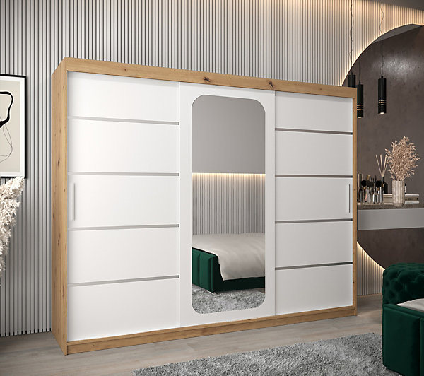 Armoire Promo V2 a portes coulissantes H. 200 x L. 250 x P. 62 3 portes
