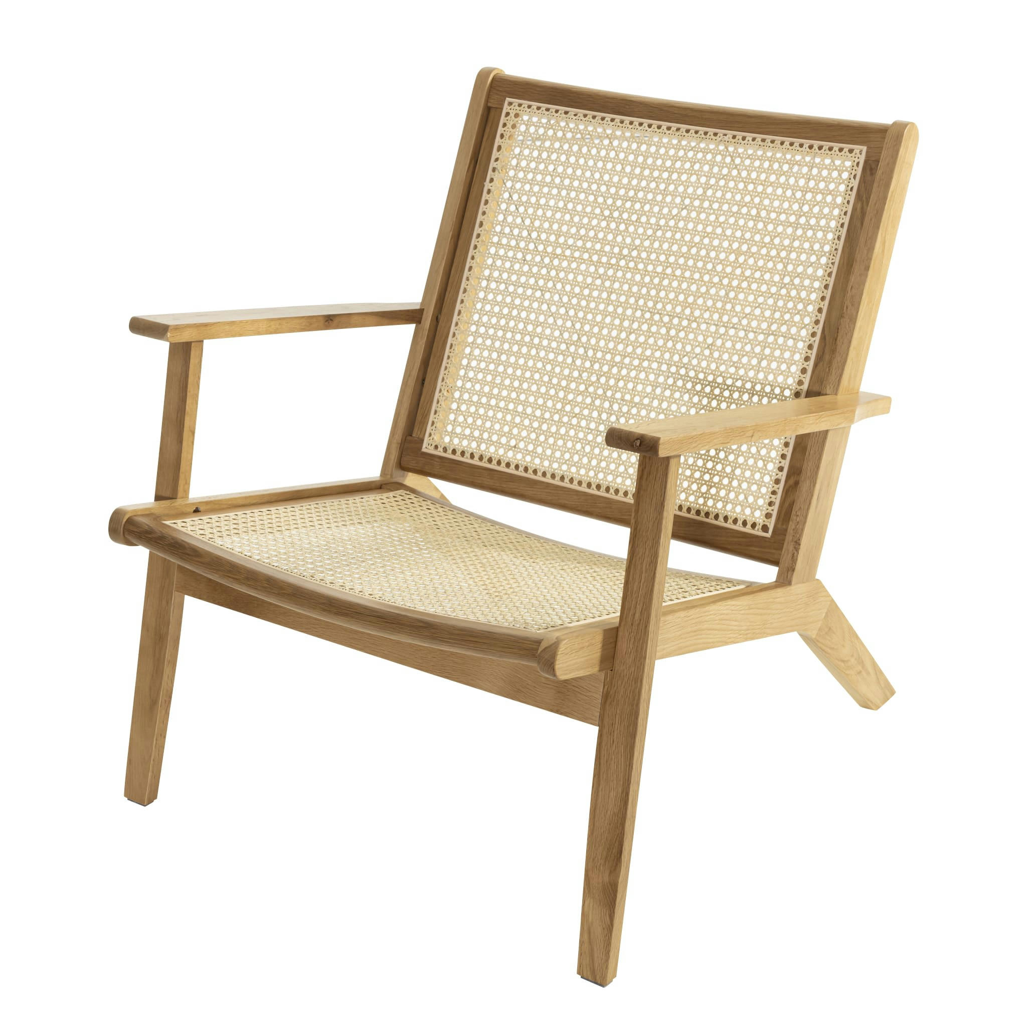 - Fauteuil cannage en bois massif