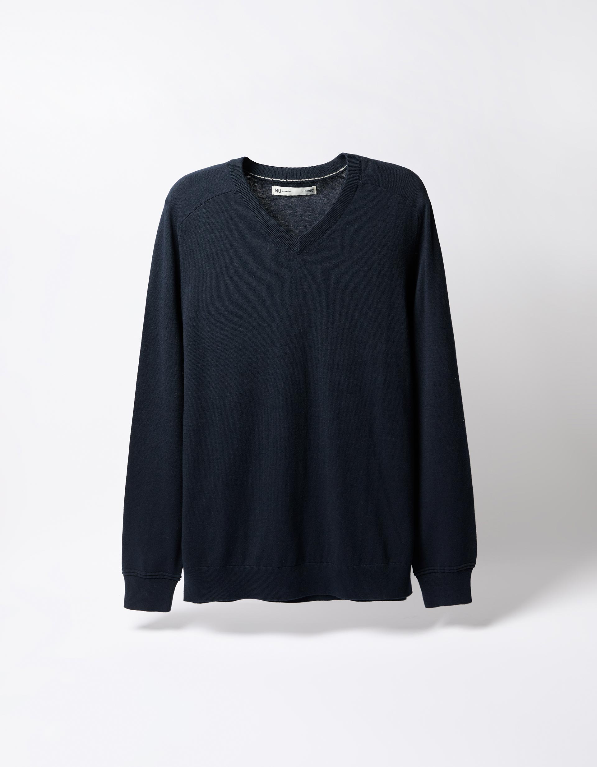 Camisola com Caxemira, Homem, Azul Escuro