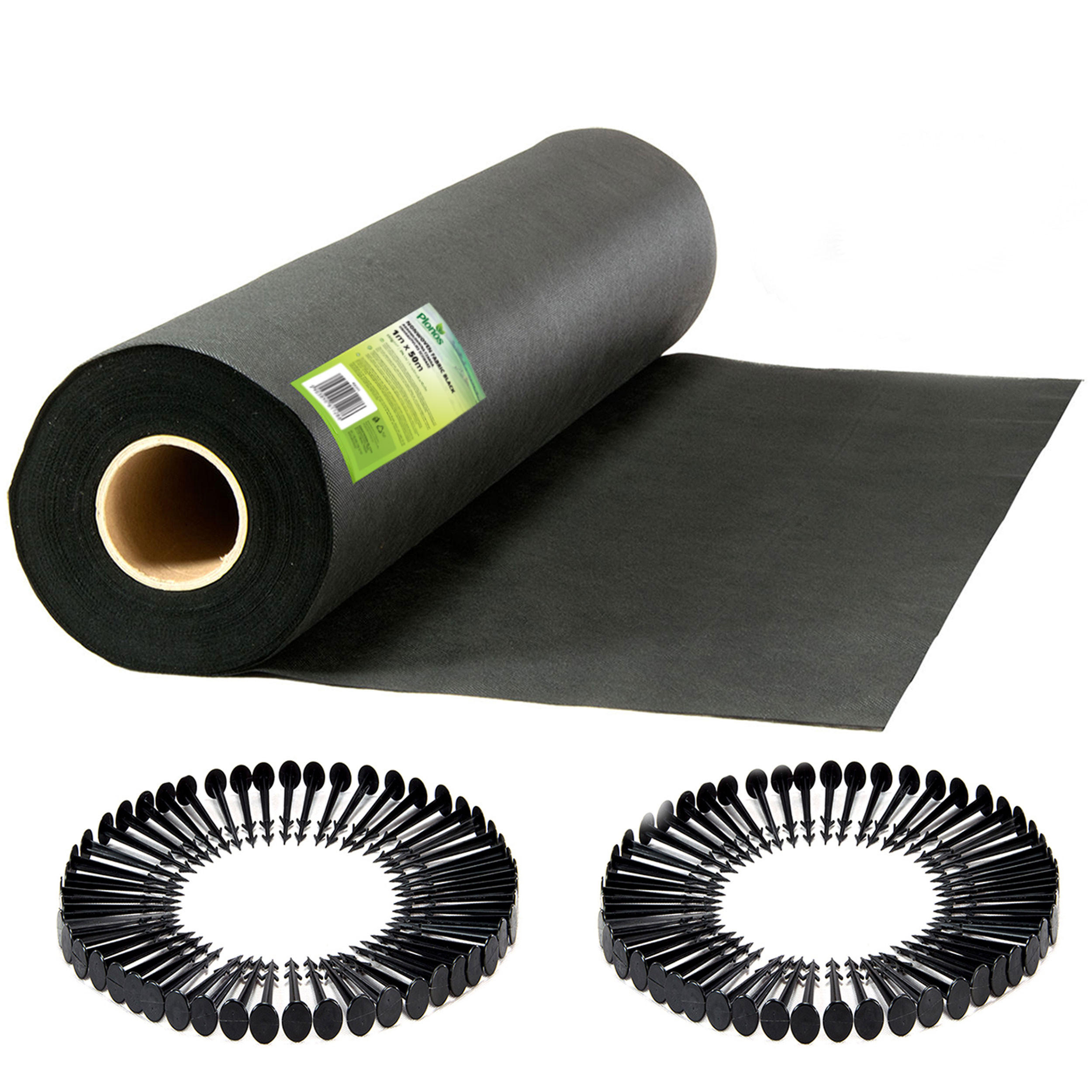 Agrowłóknina 1m x 50m   50 szpilek 150g/m2 Plonos