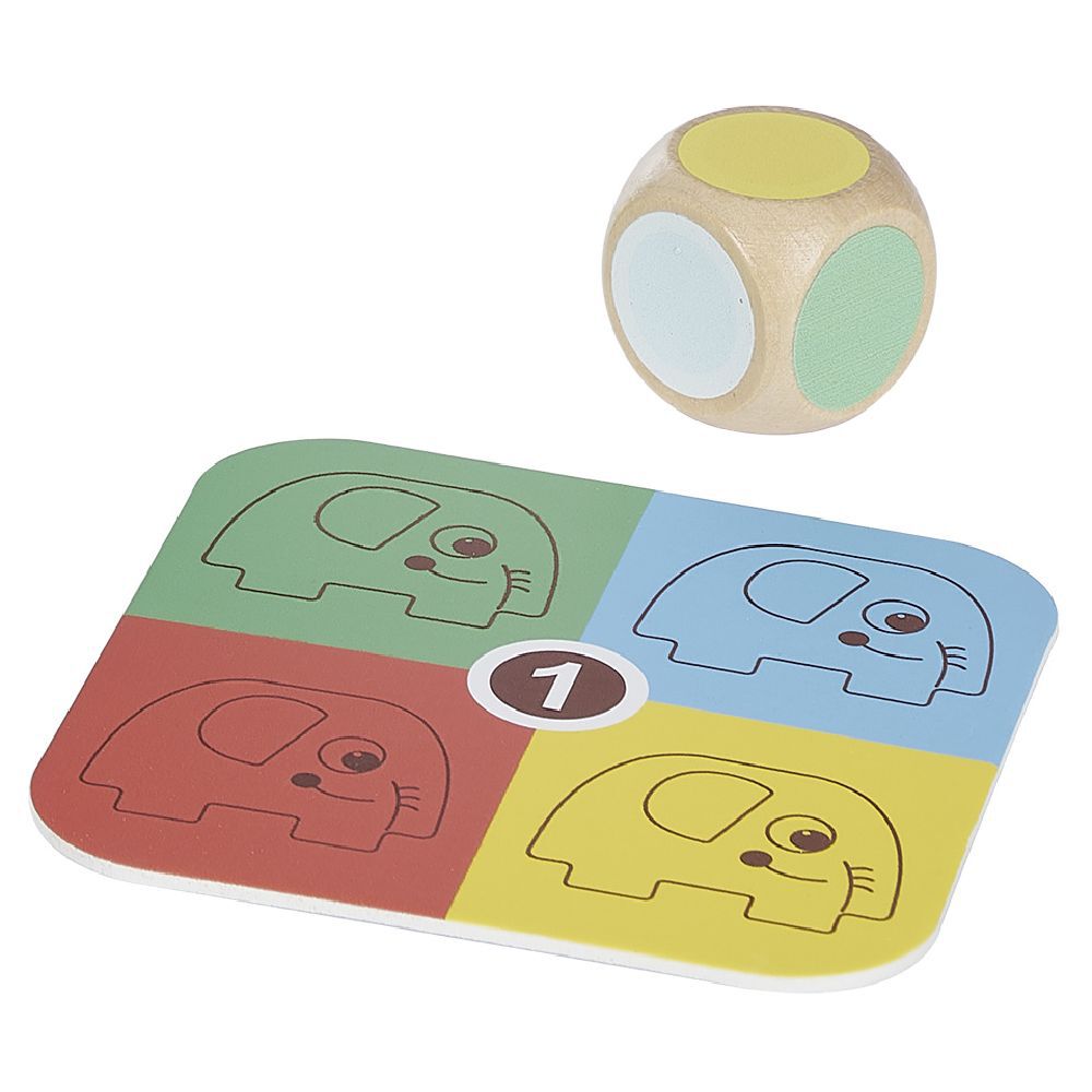 Jeu en bois éléphant à empiler - 46 pièces