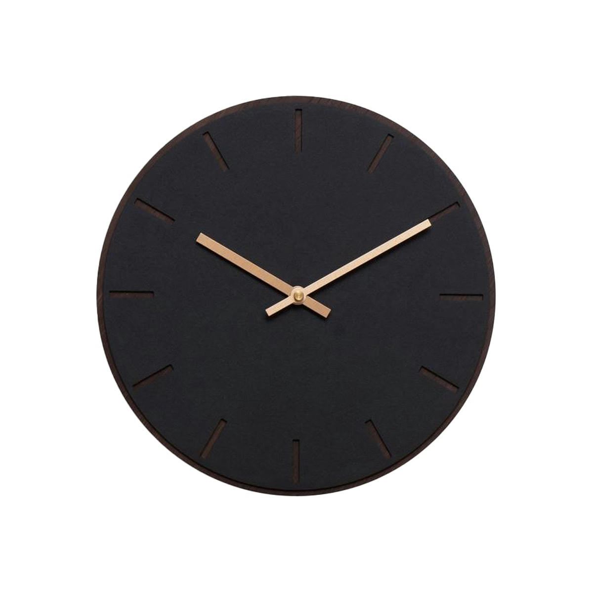 - Horloge murale en linoléum noir D28cm