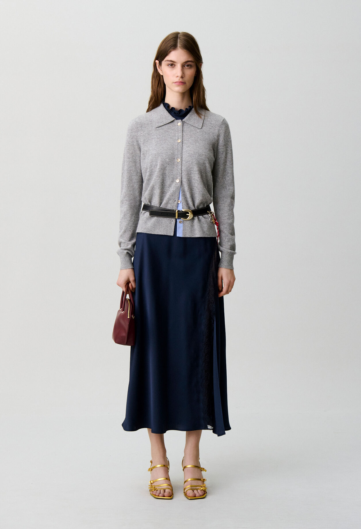 Cardigan ajusté laine