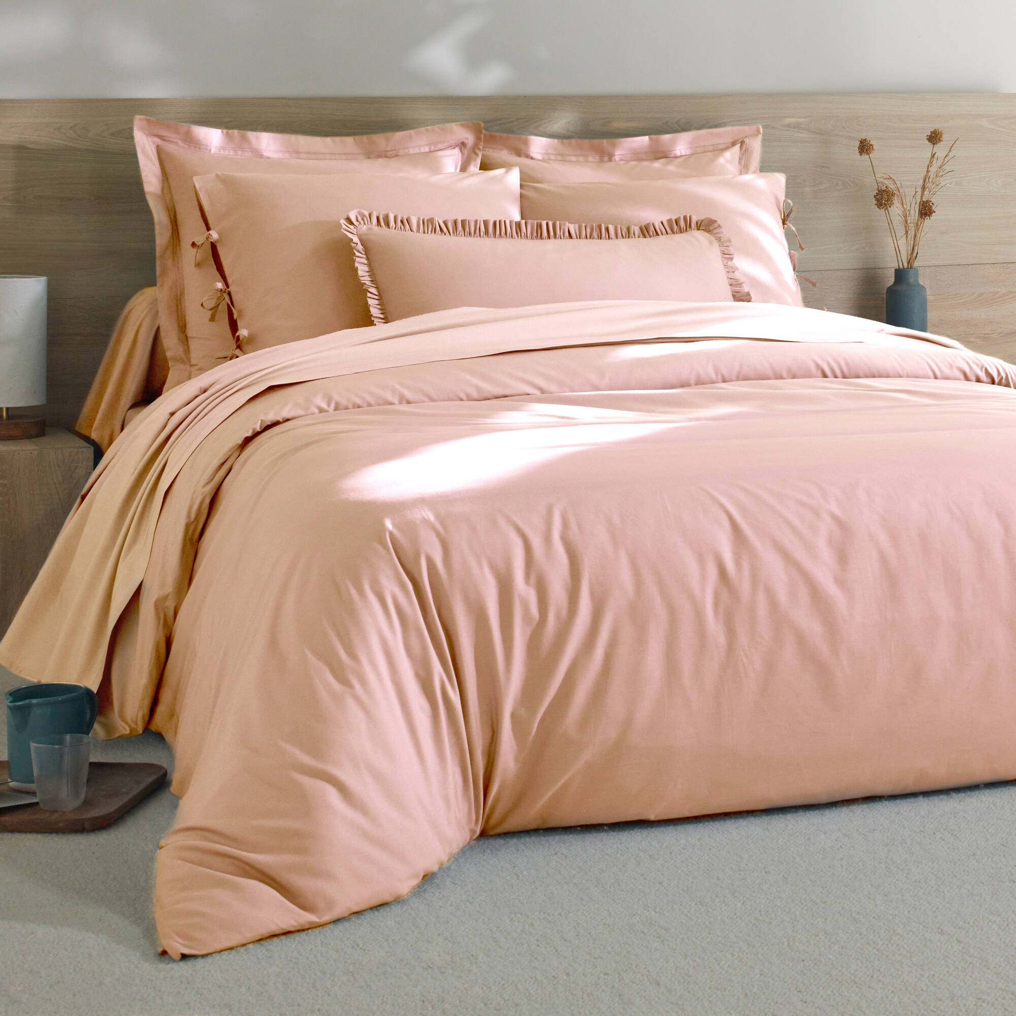 Linge de lit uni percale