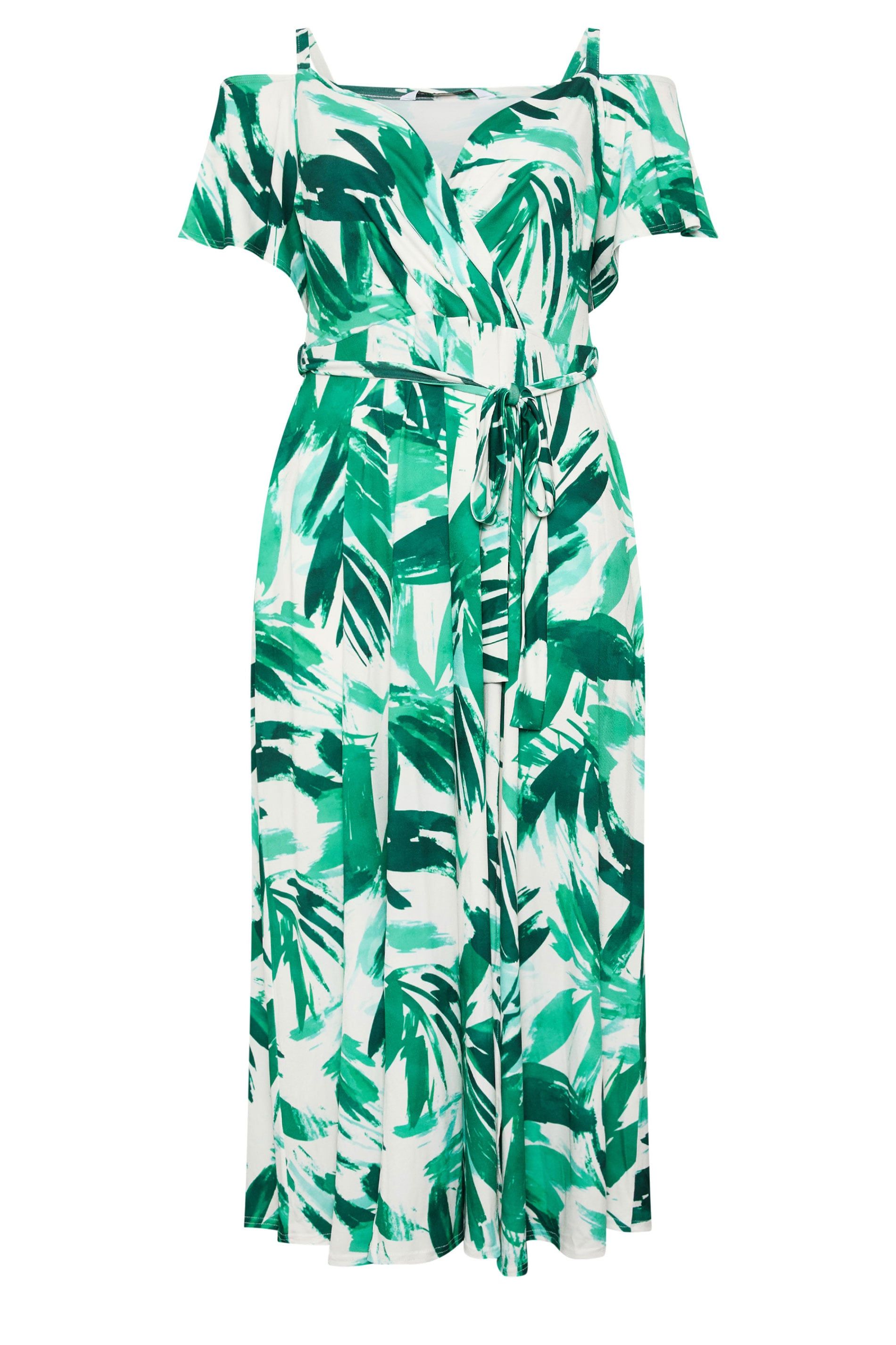 Yours Abstract Bardot Maxi Dress