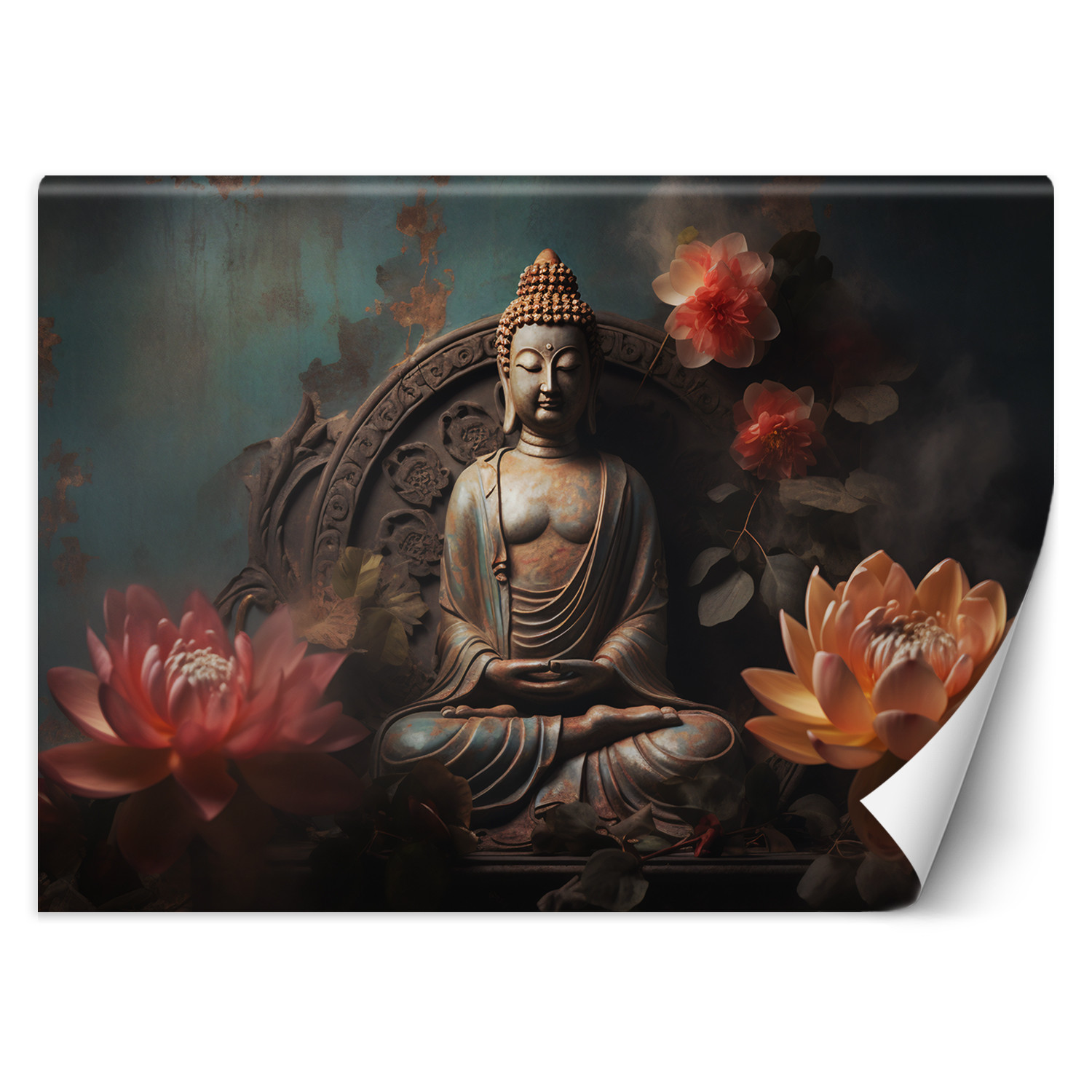 Feeby Fototapeta, Budda Kwiaty Zen 150x105