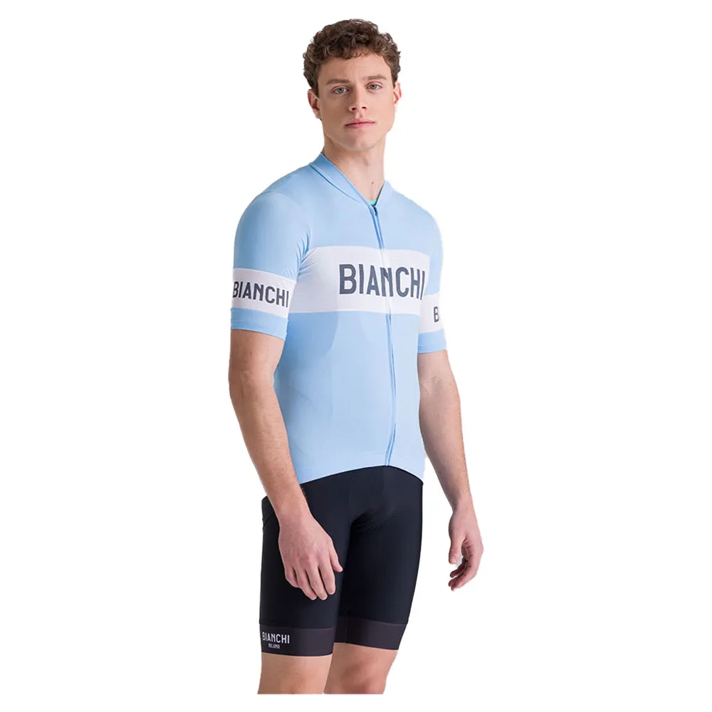 Santini Bianchi Retro 2025 short sleeve jersey