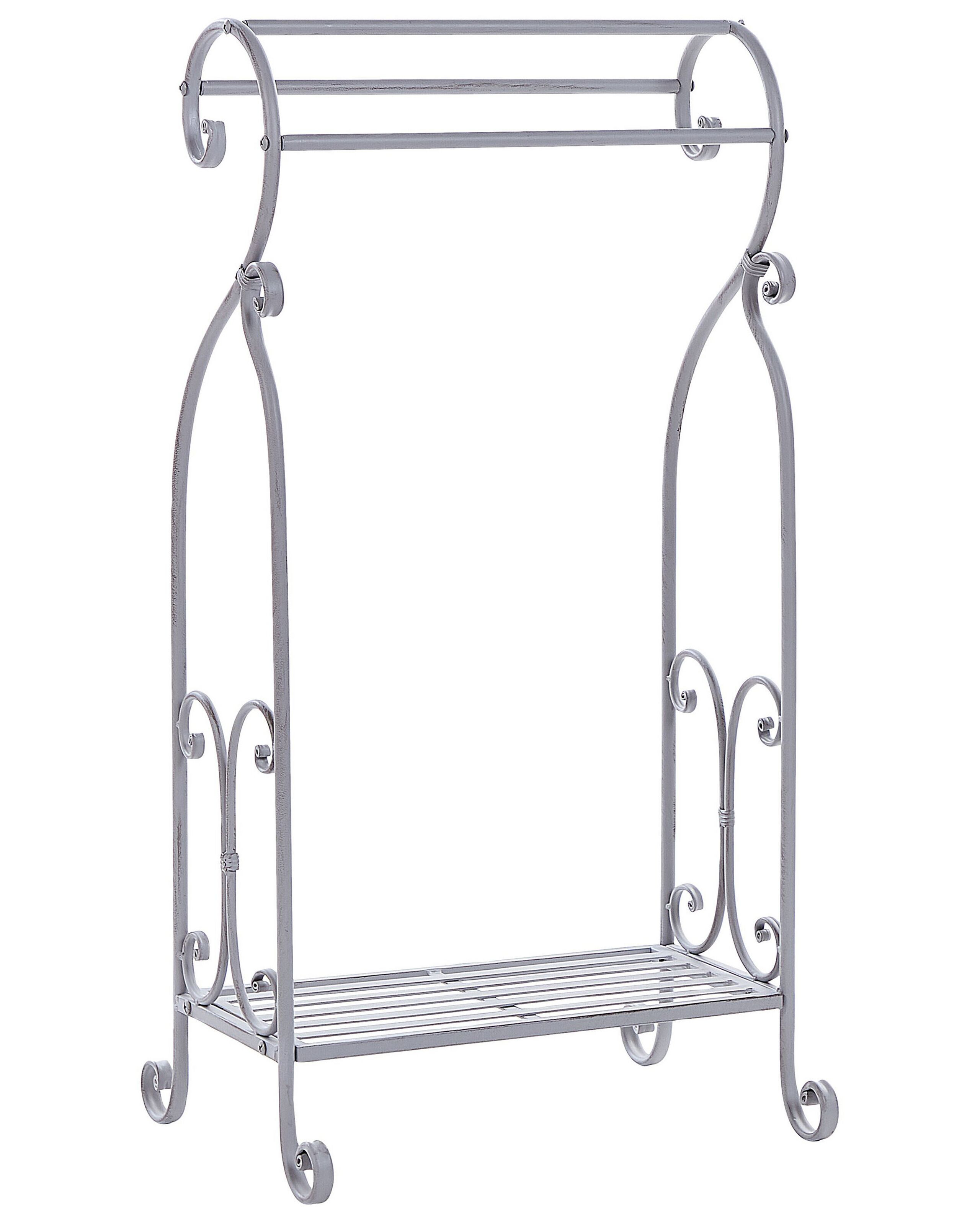 Stojak na ręczniki metalowy 49 x 91 cm szary