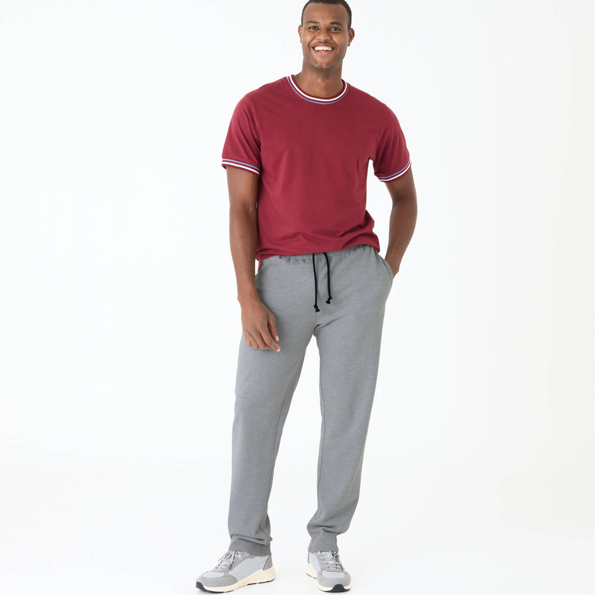 Pantalon de jogging en piqué de coton
