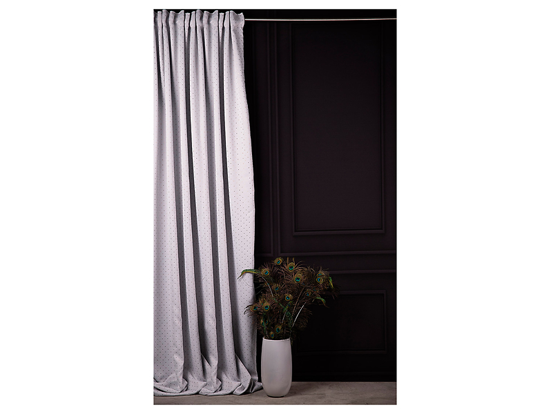 Zasłona Classic Chic taśma 140x270 cm szaro-złota