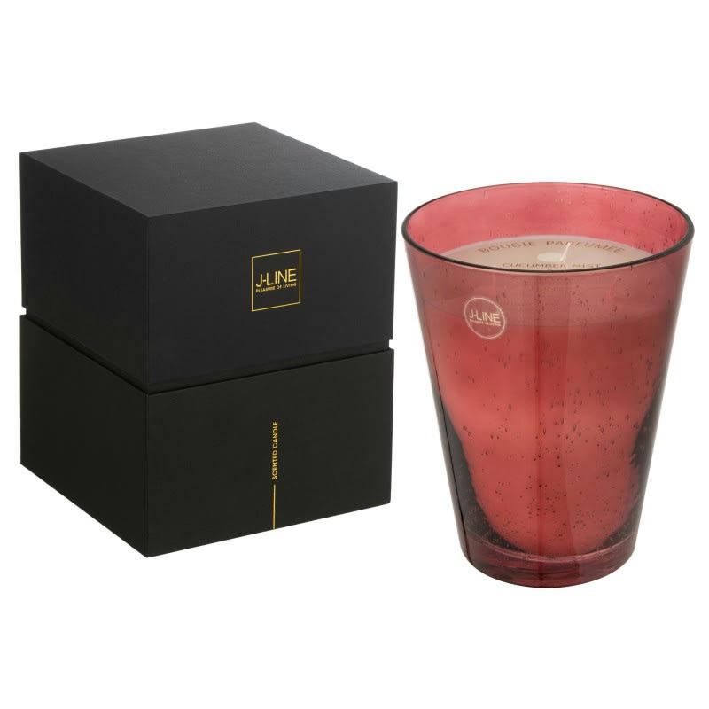 PORTOFINO - Bougie parfumée en parafinne rouge 21x21x25 cm