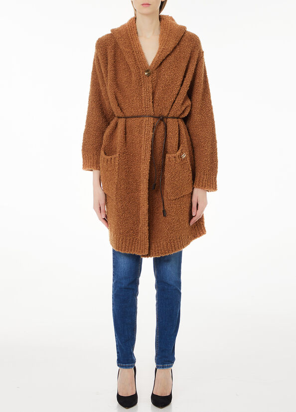 Cappotto in maglia di misto lana