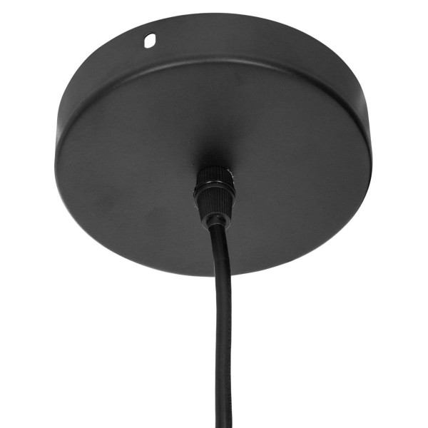 Lampa sufitowa modna wisząca z ażurowym kloszem z metalu idealna do loftów.