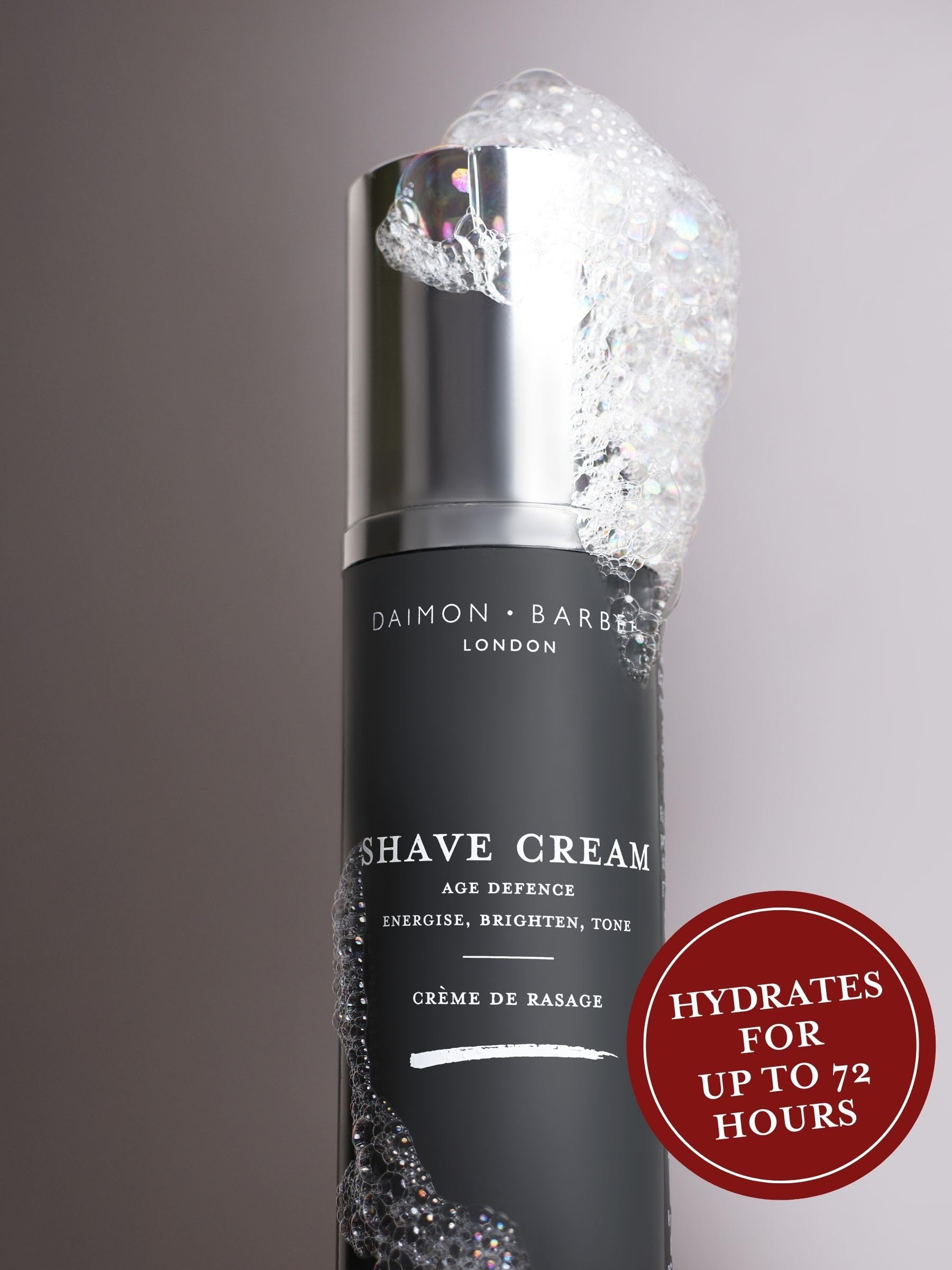 Daimon Barber Age Defence Shave Cream for Men with Coconut Oil and Aloe Vera 100ml