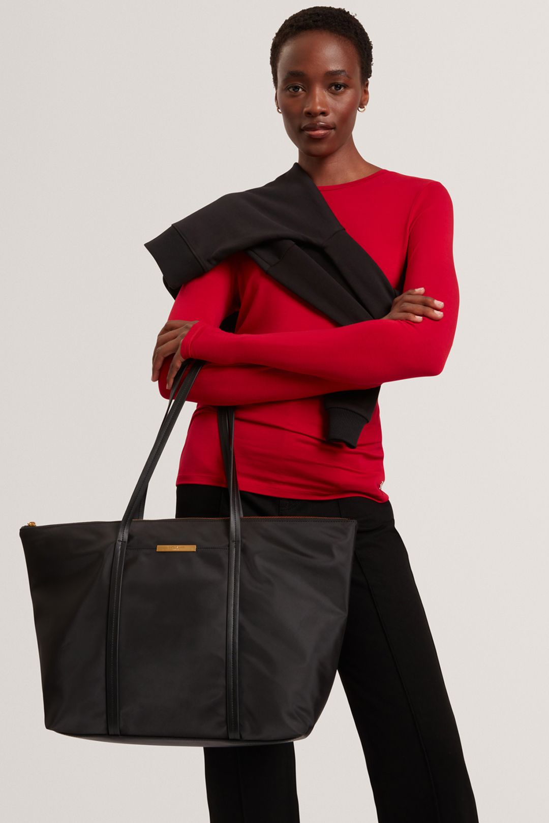Ted Baker Nycole Nylon Large Tote Bag Black