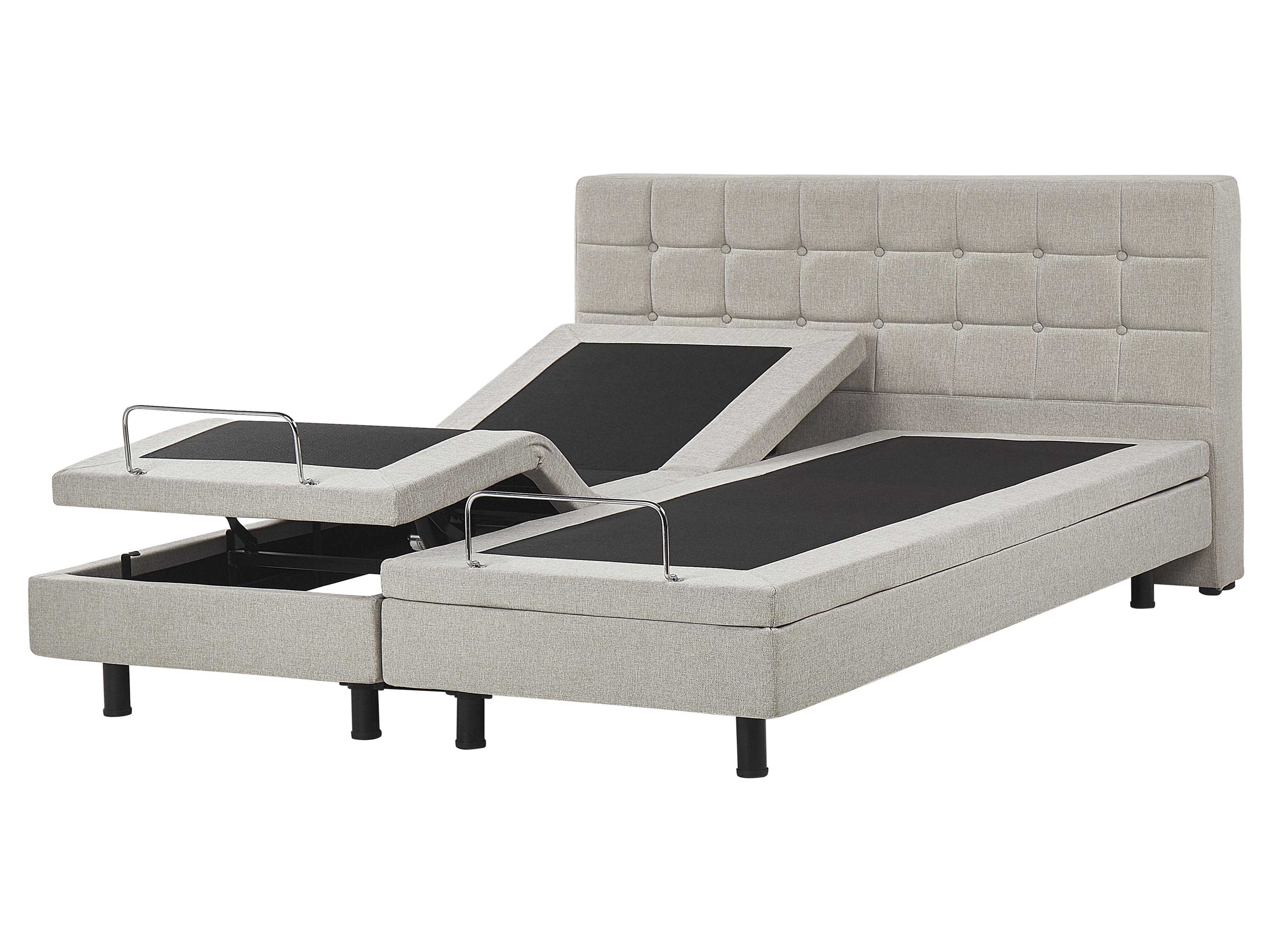 Adjustable Bed Fabric DUKE 160 x 200 cm (EU King Size) Beige
