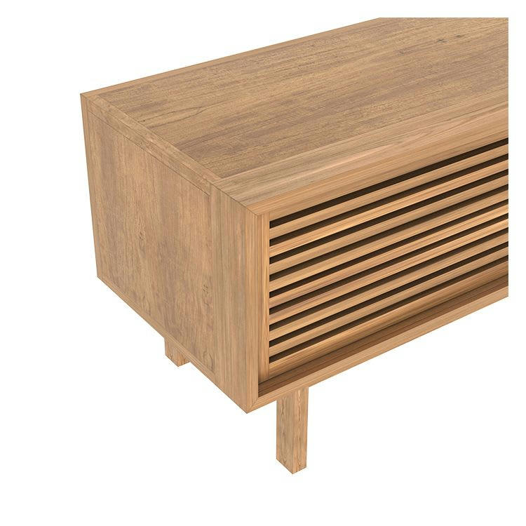 BORMES - Meuble TV en bois de teck 120 cm