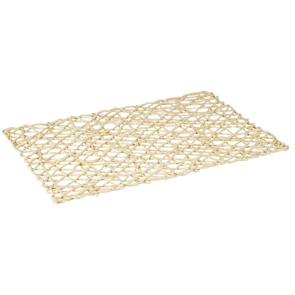 Set de table rectangulaire filaire beige
