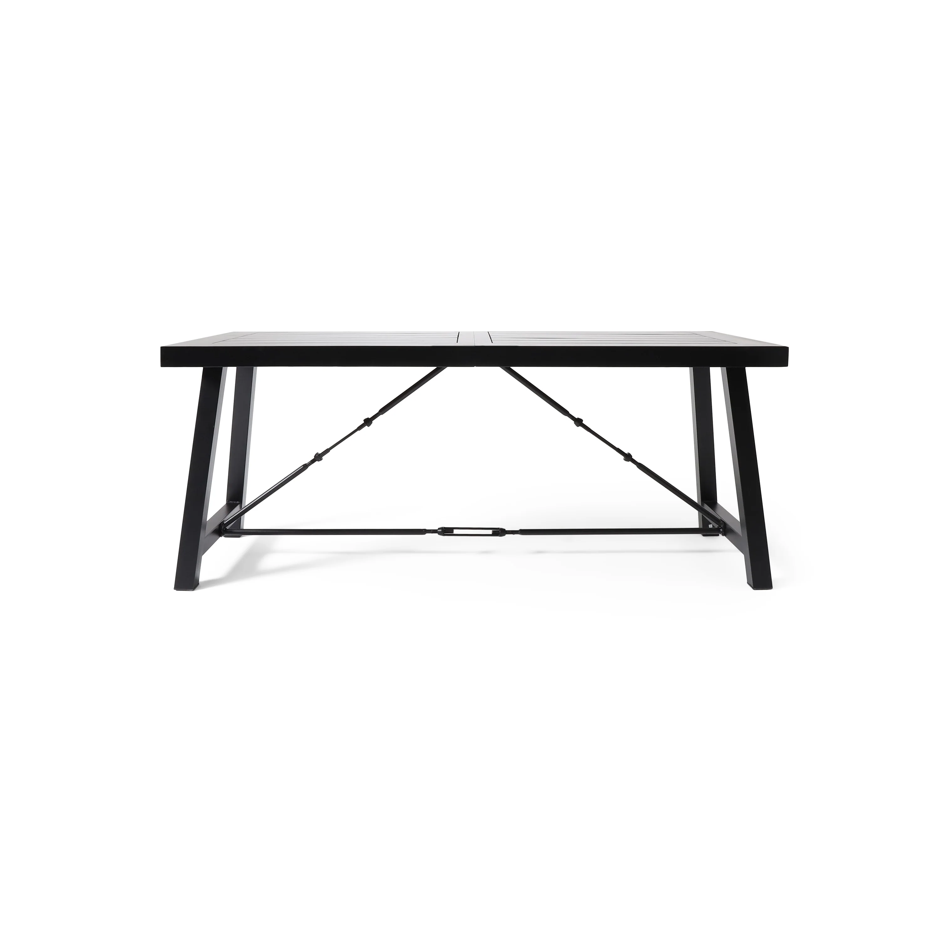 Condor Acacia Wood and Iron Indoor Dining Table by Christopher Knight Home