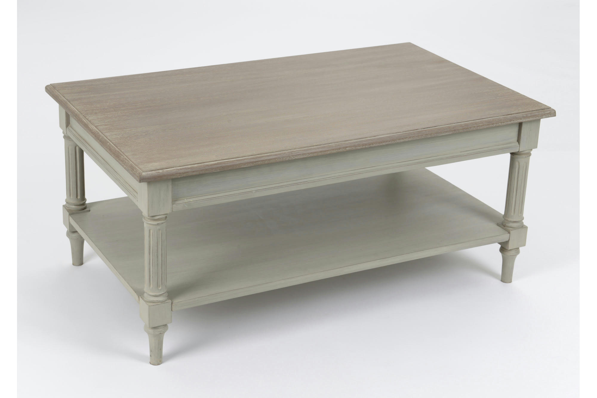 EDWARD - Table basse en bois 1 tablette L100