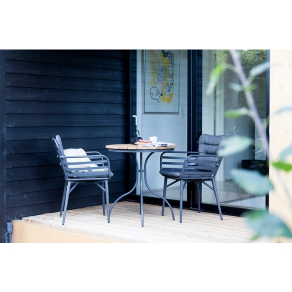 Garten-Kaffeetisch »Ellen«, ØxH: 80 x 73 cm, Tischplatte: Teakholz