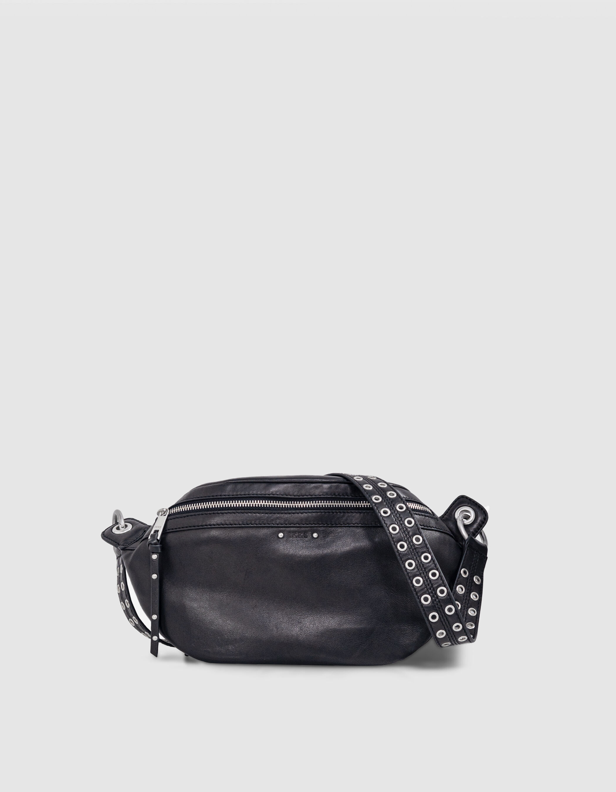 Sac banane 1440 noir cuir Femme