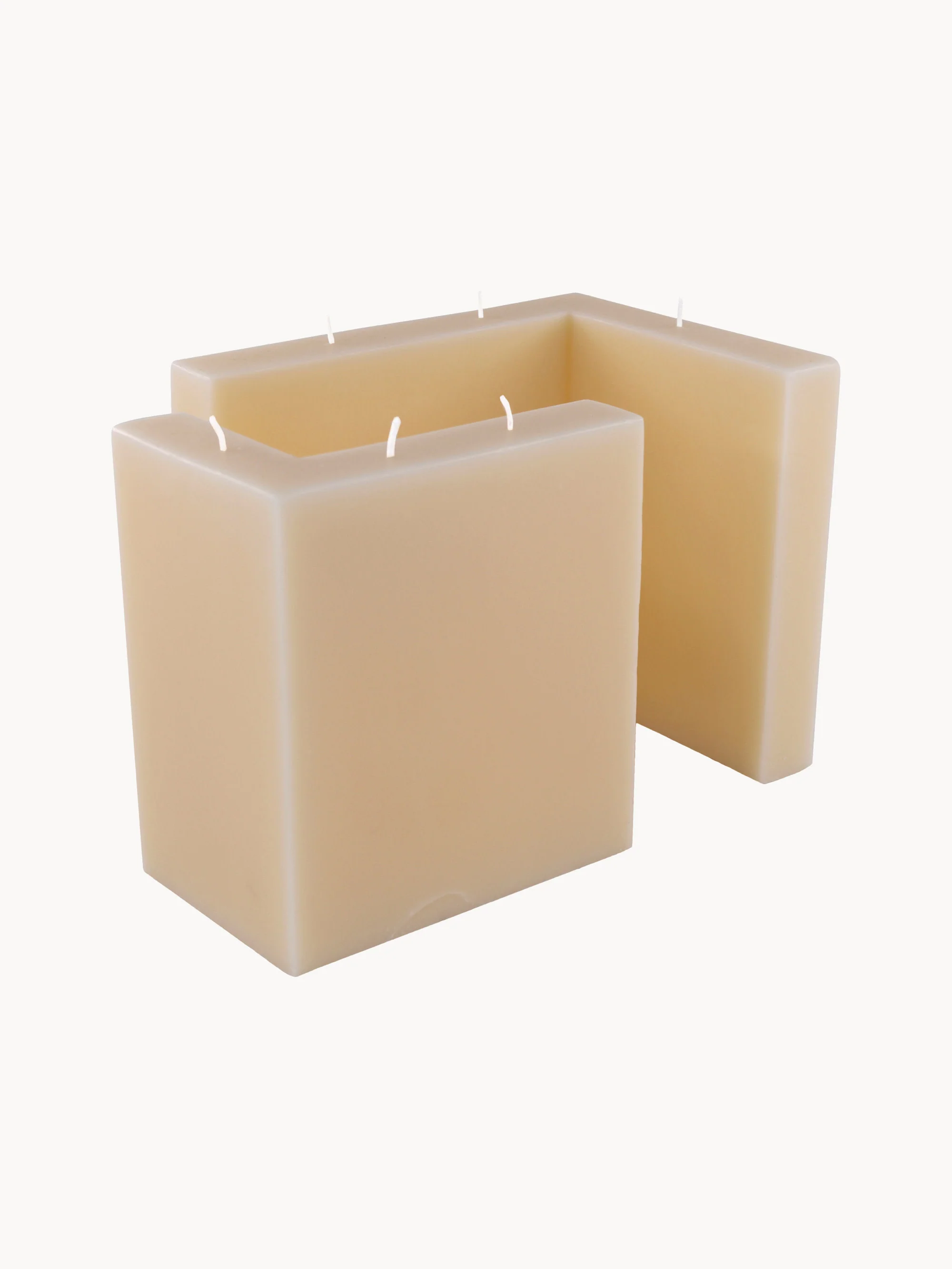 Handgefertigte Kerze X-Lulu, 2er-Set