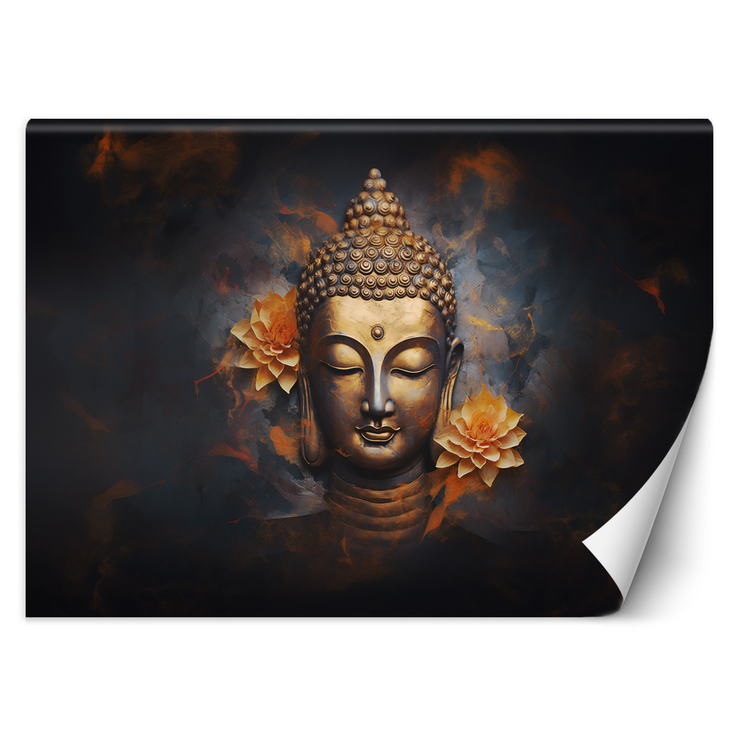 Feeby Fototapeta, Złoty budda abstrakcja 150x105
