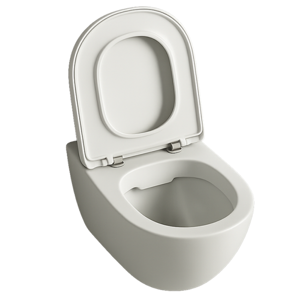 Miska wc rimless deska wolnoopadająca duroplast wirowe spłukiwanie 49 cm