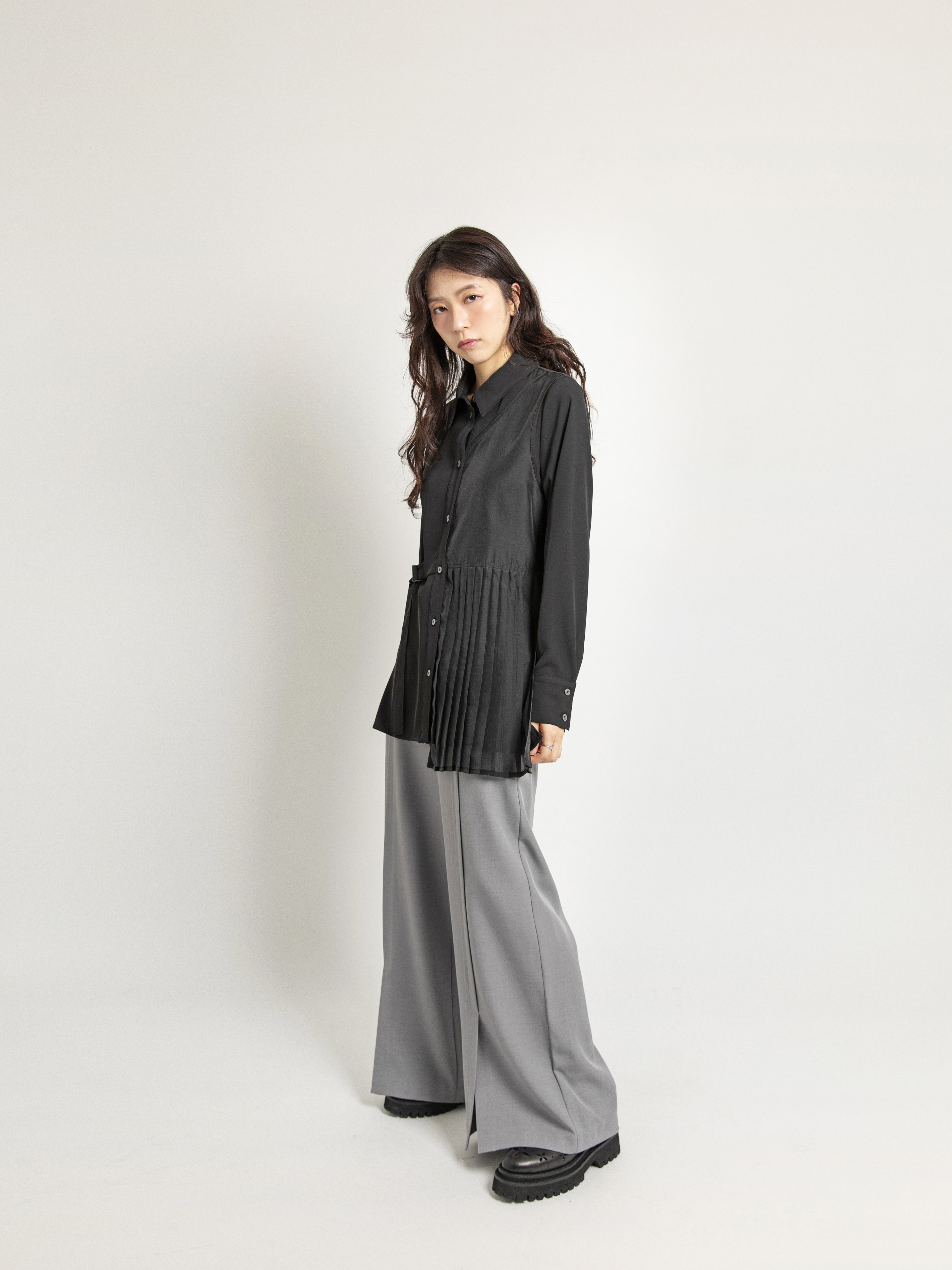 Slit Detail Pants - 25WDB293D
