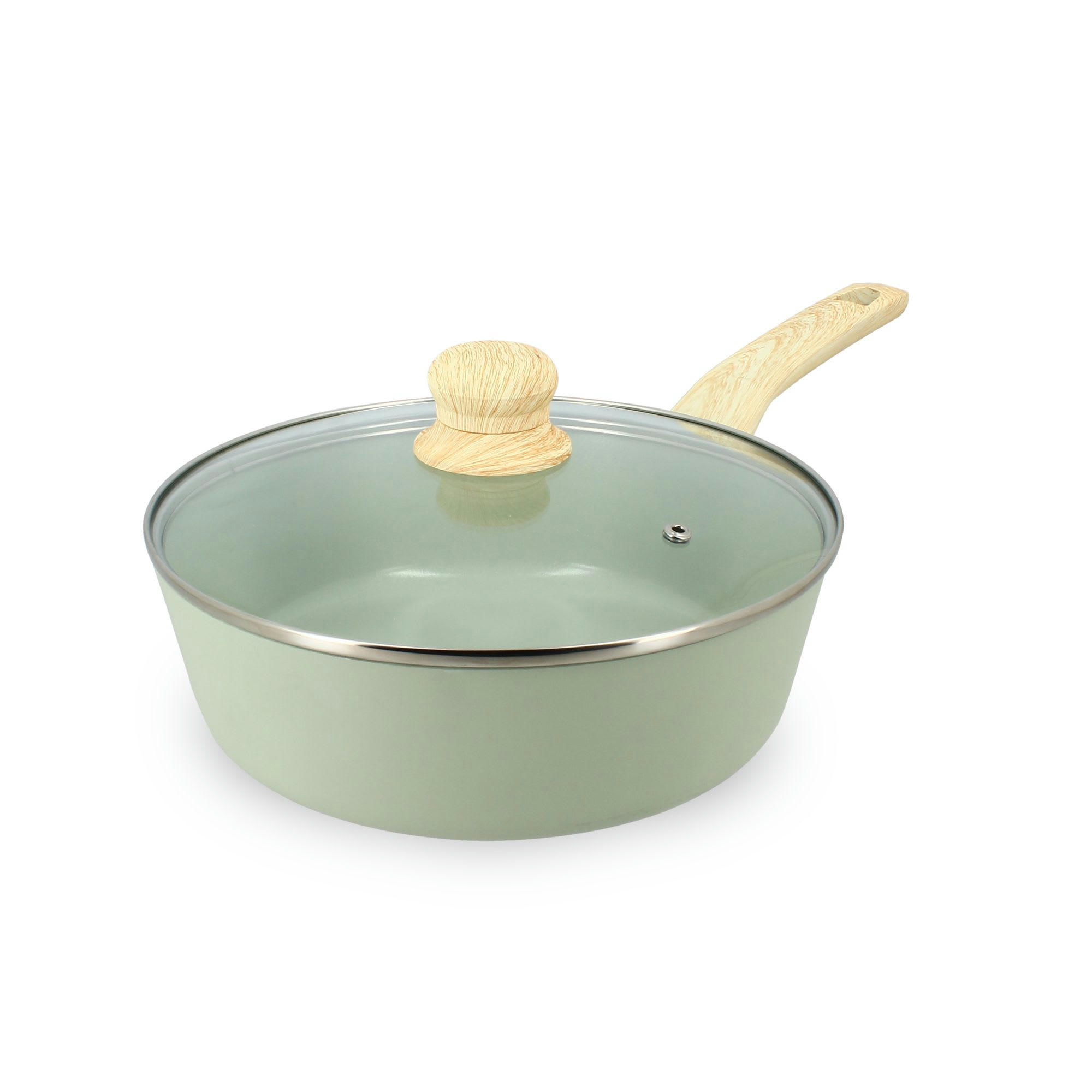 COLORAMA - Sauteuse en aluminium Ø24cm céladon - compatible induction