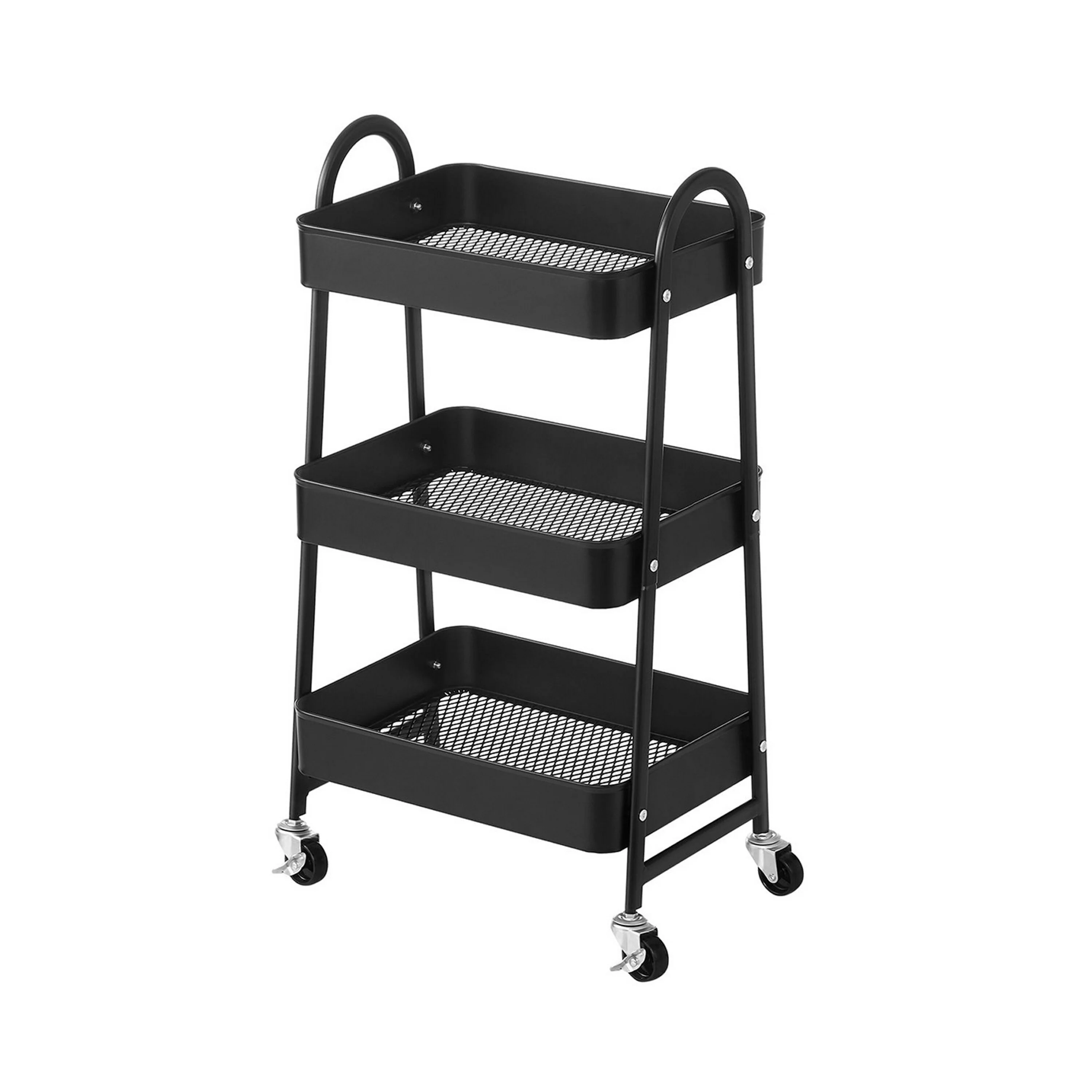Navi 31 Inch Rolling Cart on Caster Wheels for Home, Office, Storage