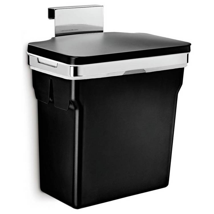 Simplehuman 10 Litre In-Cabinet Kitchen Cupboard Bin - Black