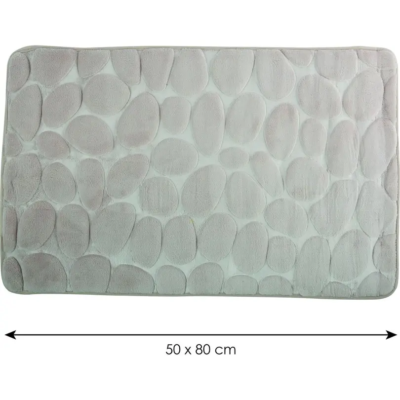 Badteppich Kiesel