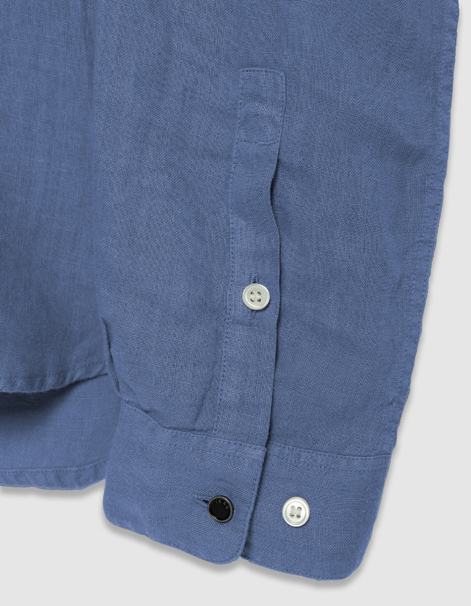 Chemise slim verte 100% lin Homme