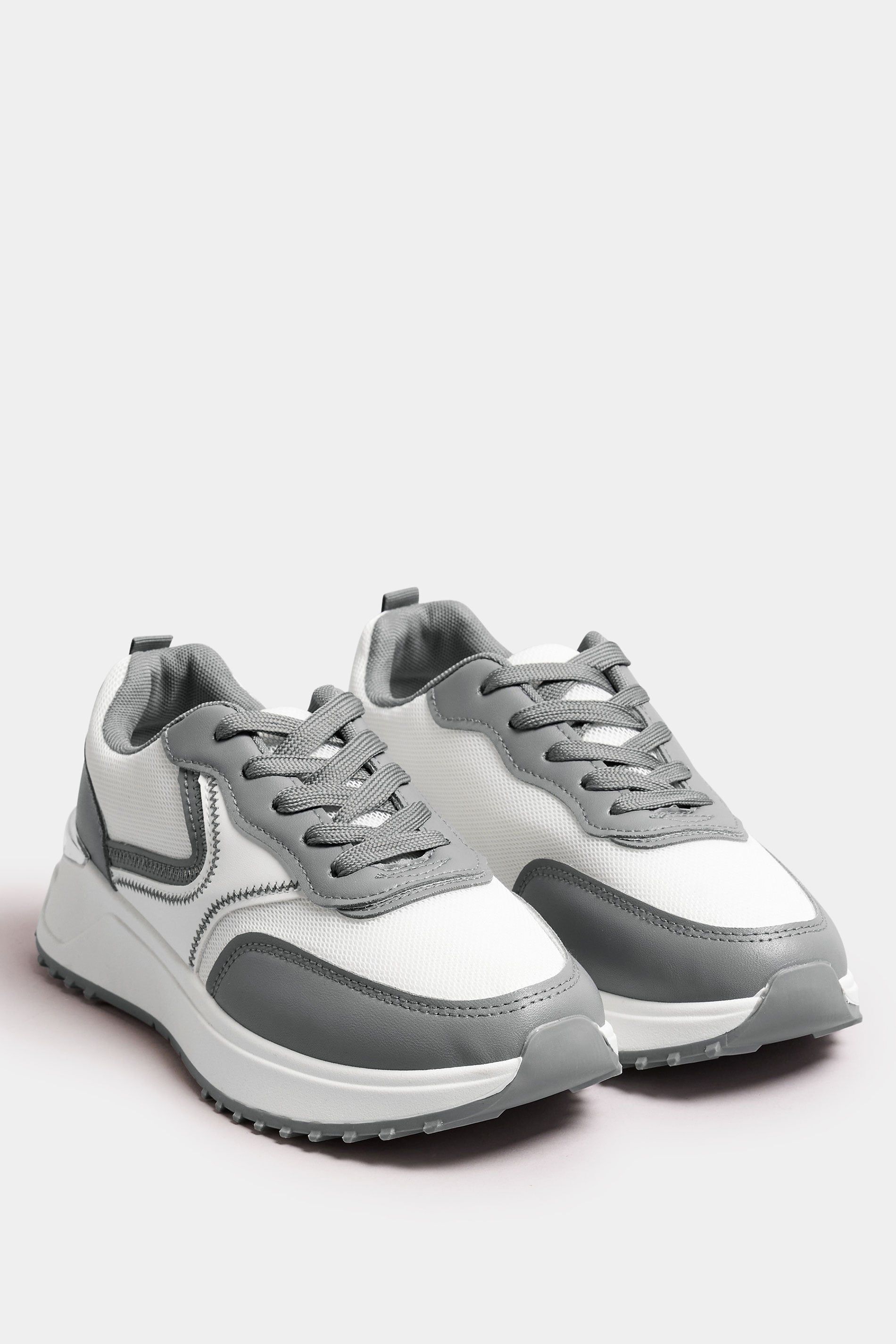 Yours Wide Fit Contrast Chunky Trainers