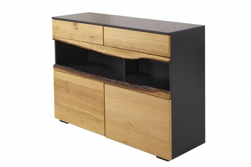 INVICTA komoda WILD OAK 120 cm szary dąb - drewno naturalne