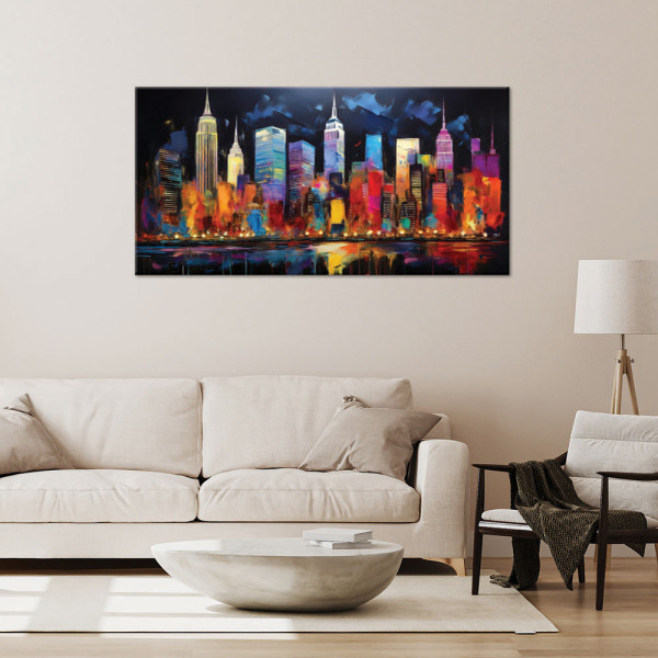 Feeby Obraz na płótnie, Nowy Jork Miasto Architektura Kolorowe 120x60