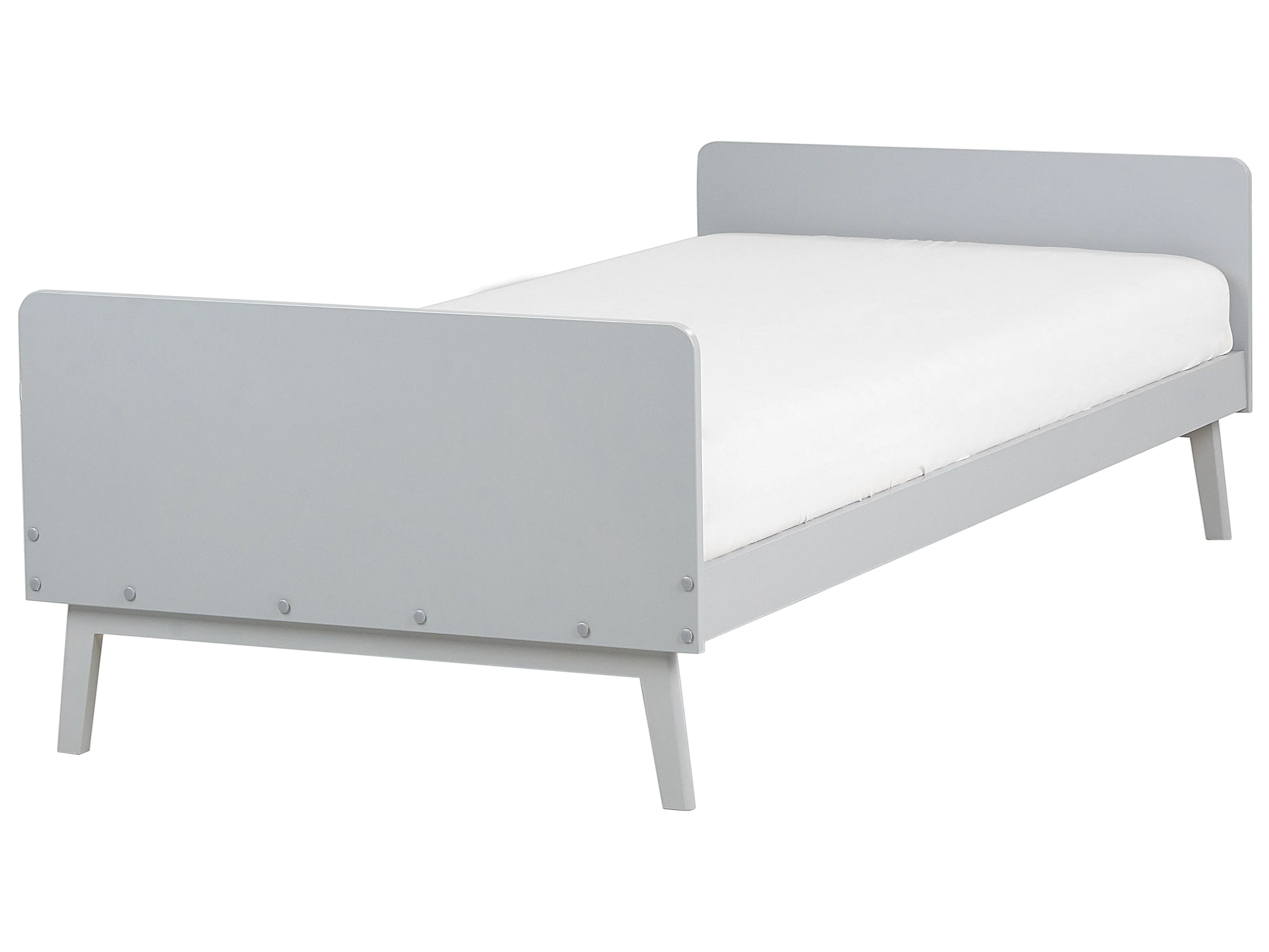 Bed Pine Wood BONNAC 90 x 200 cm (EU Single) Grey