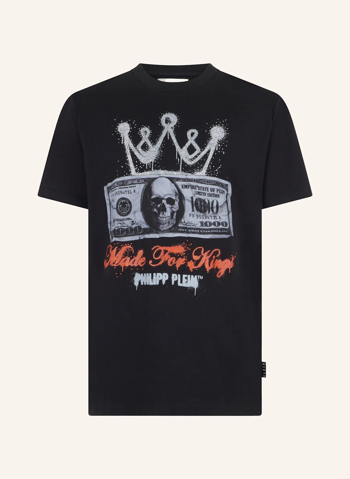 PHILIPP PLEIN Kurzarm-Rundhals-T-Shirt