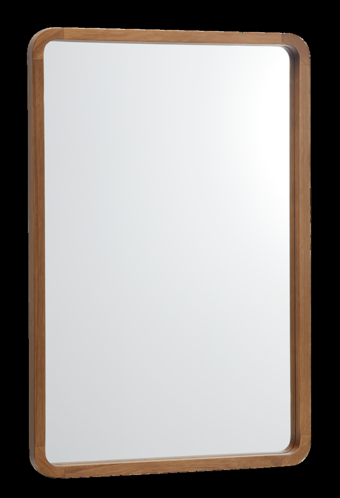 CANVAS Springside Pearwood Rectangular Wall Mirror, Brown, 24 x 36-in