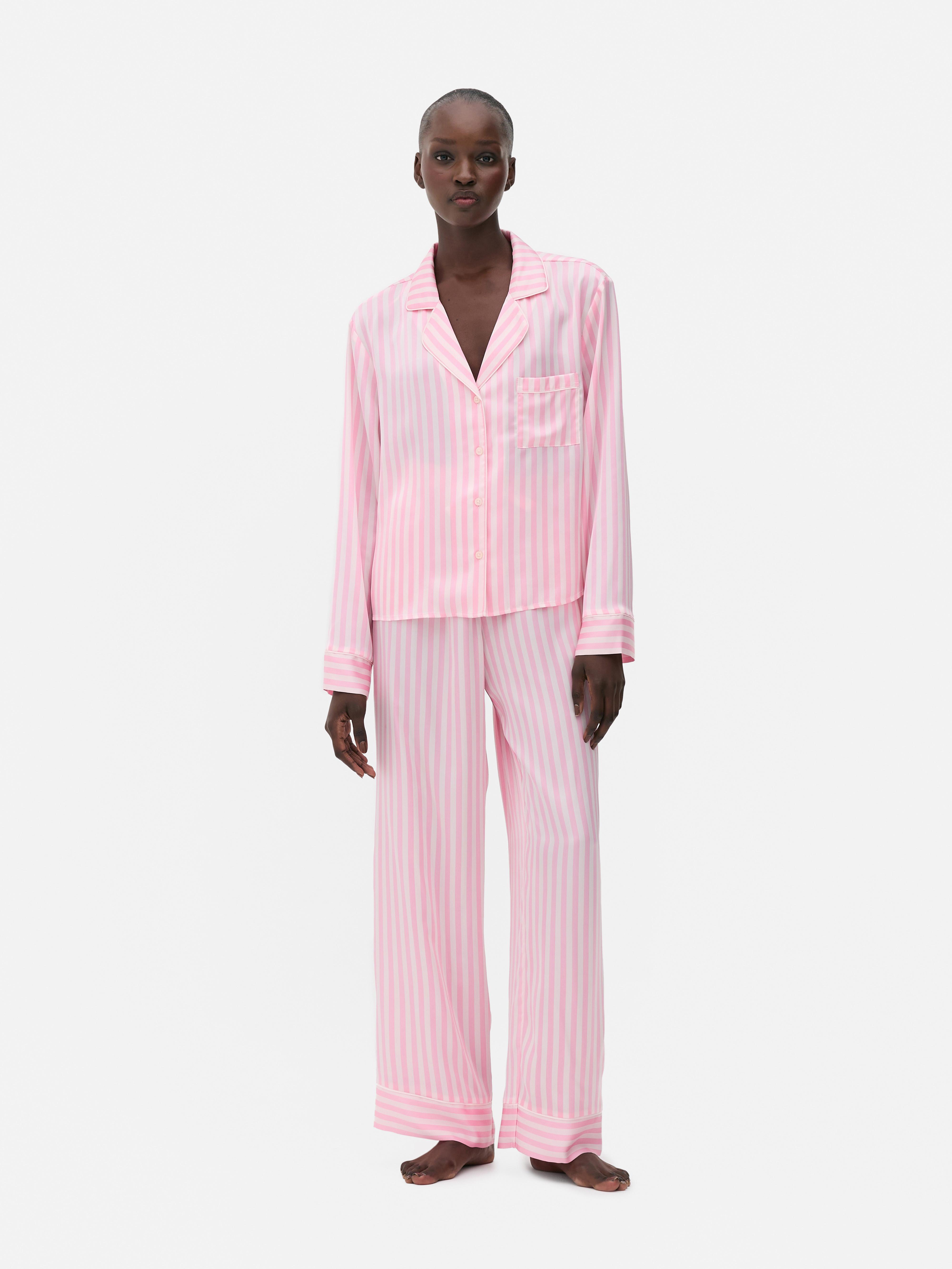 Satin Striped Pajamas