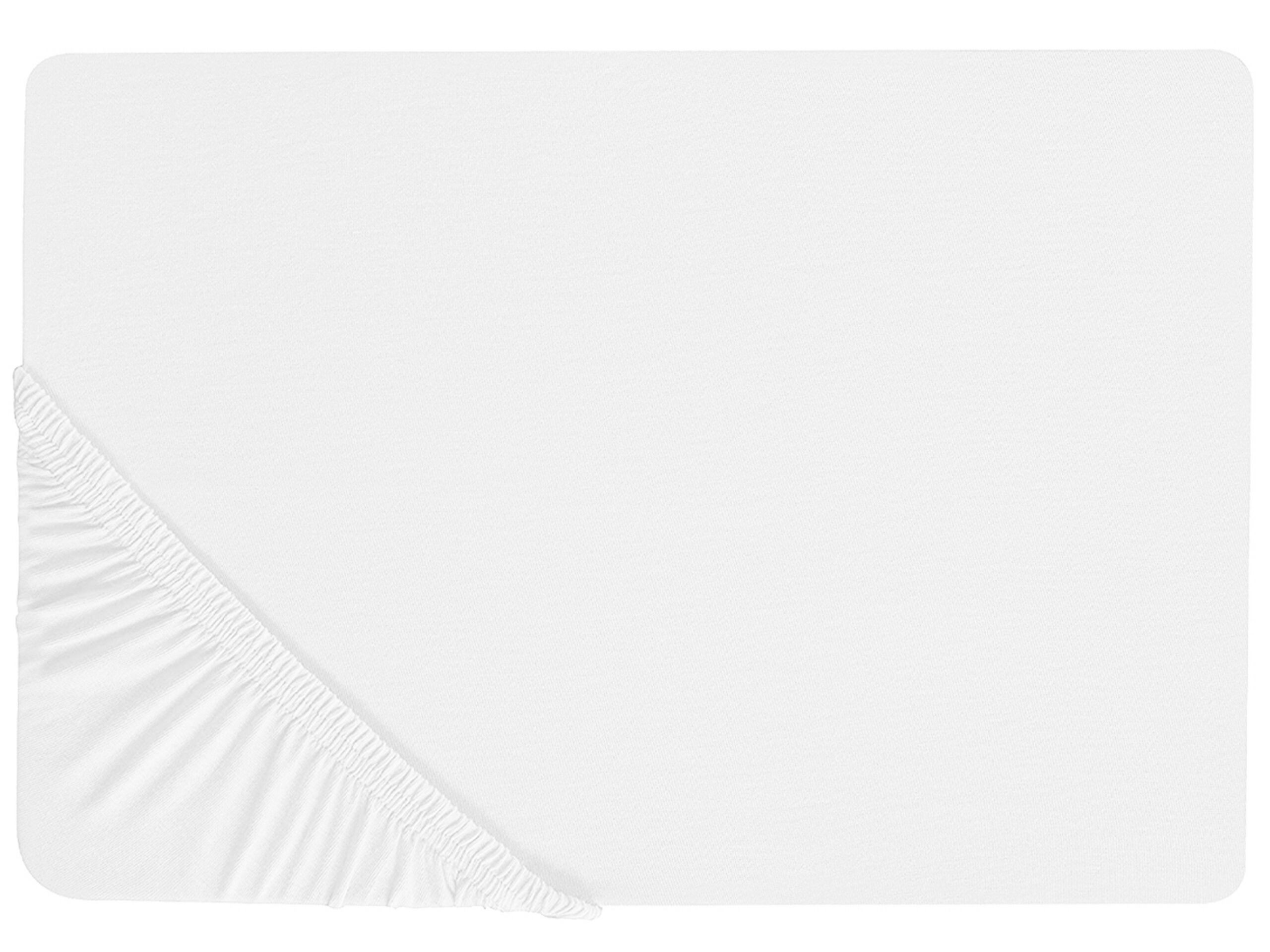 Bawełniane prześcieradło z gumką 90x200 cm białe