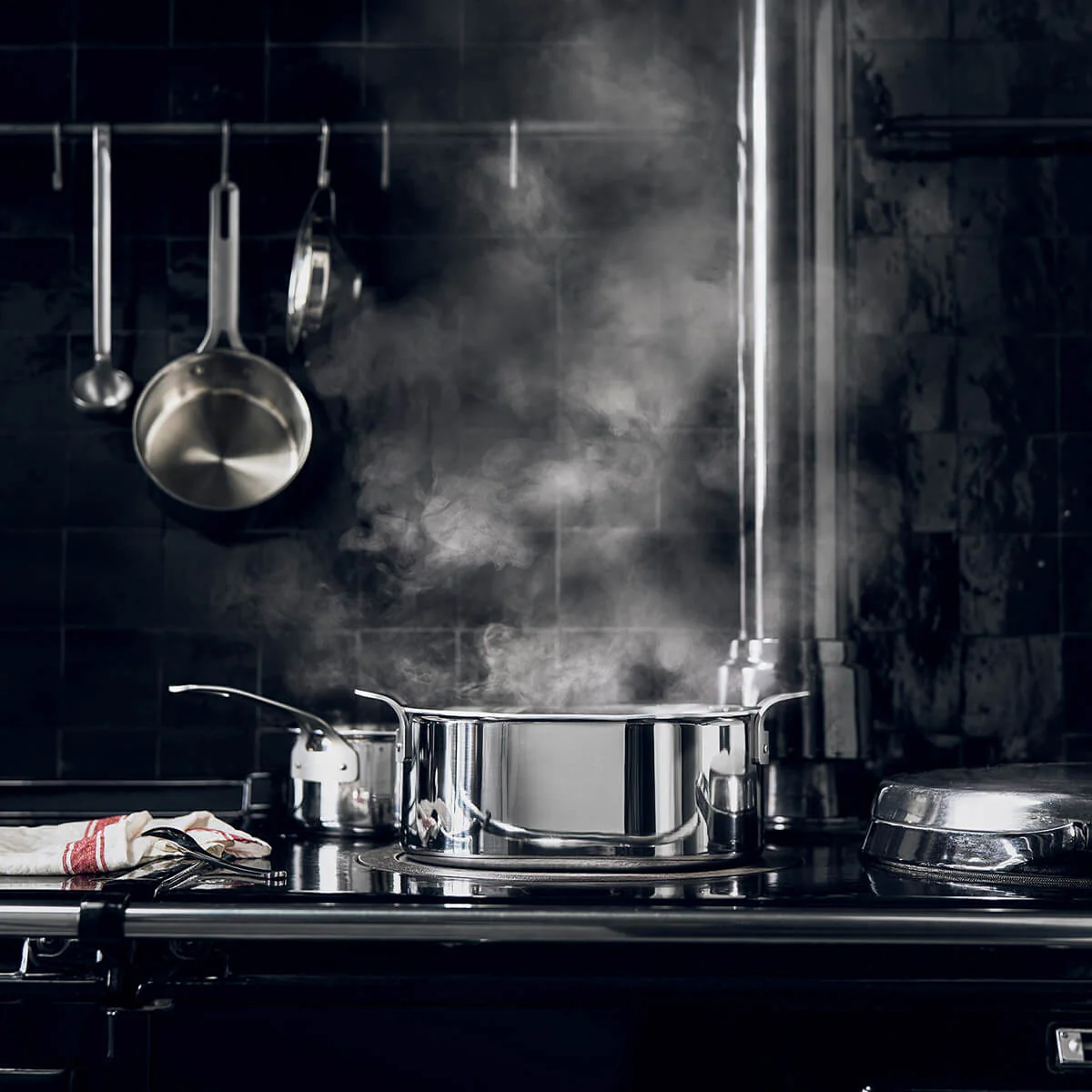 Cocotte inox 24 cm avec couvercle