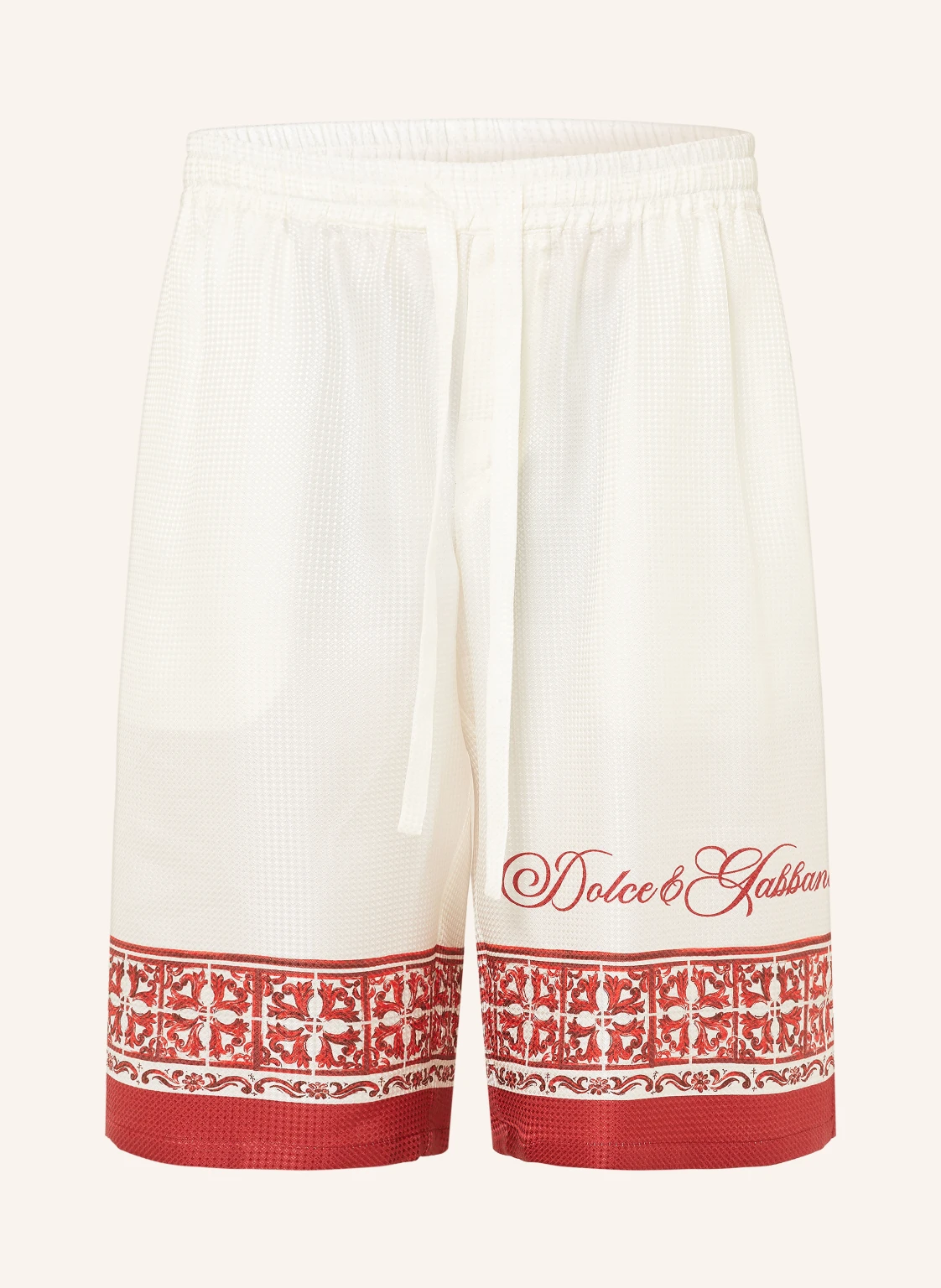 DOLCE & GABBANA Jacquard-Shorts aus Seide