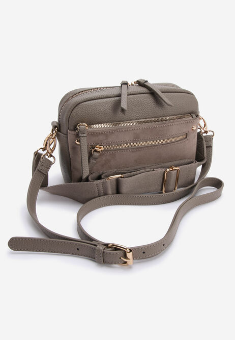 Womens Mink Faux Leather Camera Bag