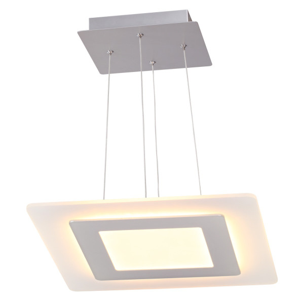 Lampa wisząca LARVIK biała LED 1x25W Neutralna biel 1500lm Polux