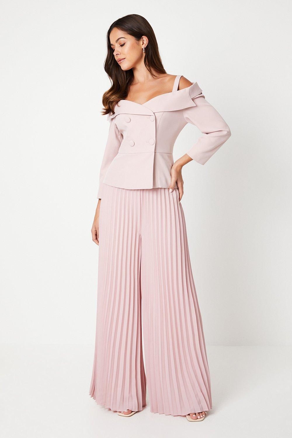 Coast 3/4 Sleeve Off Shoulder Peplum Jacket
