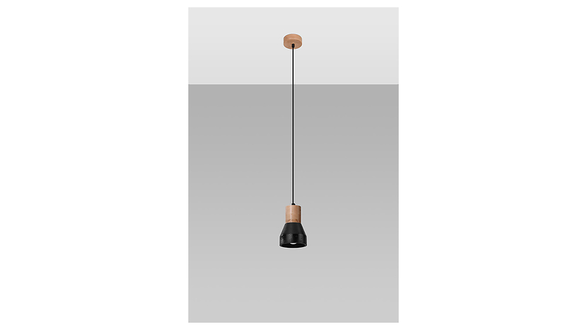 Lampa wisząca Qubicbetonowa czarna